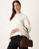 ASOS DESIGN ASOS DESIGN faux suede boxy shoulder bag in chocolate-Brown - 2