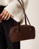 ASOS DESIGN ASOS DESIGN faux suede boxy shoulder bag in chocolate-Brown - 3