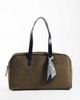 ASOS DESIGN ASOS DESIGN faux suede carryall with paisley scarf in khaki green - 1