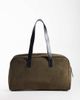ASOS DESIGN ASOS DESIGN faux suede carryall with paisley scarf in khaki green - 4