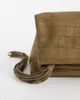 ASOS DESIGN ASOS DESIGN faux suede croc flap clutch bag in khaki-Green - 3