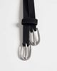 ASOS DESIGN ASOS DESIGN faux suede double strap skinny belt in black - 2