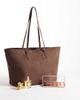 ASOS DESIGN ASOS DESIGN faux suede easy tote bag in chocolate-Brown - 2