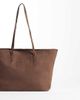 ASOS DESIGN ASOS DESIGN faux suede easy tote bag in chocolate-Brown - 4
