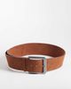 ASOS DESIGN ASOS DESIGN faux suede low waist wide square buckle belt in tan-Brown - 1