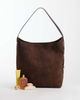 ASOS DESIGN ASOS DESIGN faux suede oversized bucket tote bag in chocolate-Brown - 2