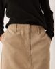 ASOS DESIGN ASOS DESIGN faux suede pencil skirt with clean waistband in beige-Neutral - 2