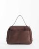 ASOS DESIGN ASOS DESIGN faux suede satchel tote bag in chocolate-Brown - 1