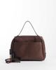 ASOS DESIGN ASOS DESIGN faux suede satchel tote bag in chocolate-Brown - 2
