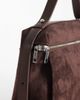 ASOS DESIGN ASOS DESIGN faux suede satchel tote bag in chocolate-Brown - 3