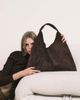 ASOS DESIGN ASOS DESIGN faux suede scoop tote bag in chocolate-Brown - 3
