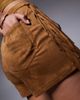 ASOS DESIGN ASOS DESIGN faux suede shorts with fringe detail in tan-Brown - 4