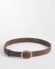 ASOS DESIGN ASOS DESIGN faux suede square buckle waist and hip jeans belt in chocolate-Brown - 1