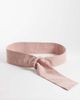 ASOS DESIGN ASOS DESIGN faux suede twist cover buckle belt in dusky pink-Neutral - 1