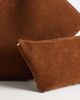 ASOS DESIGN ASOS DESIGN faux suede vase tote bag in dark tan-Brown - 3