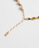 ASOS DESIGN ASOS DESIGN faux tigers eye stone set necklace in gold-Green - 4