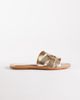 ASOS DESIGN ASOS DESIGN Feature interlocking flat sandals in gold - 3