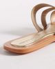 ASOS DESIGN ASOS DESIGN Feature interlocking flat sandals in gold - 4
