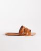 ASOS DESIGN ASOS DESIGN Feature interlocking flat sandals in tan-Brown - 3