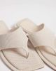 ASOS DESIGN ASOS DESIGN Feline square toe sandals in natural linen-Neutral - 2