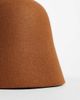 ASOS DESIGN ASOS DESIGN felt bucket hat in dark tan-Brown - 2