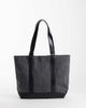 ASOS DESIGN ASOS DESIGN felt tote bag with faux leather straps in gray - 4