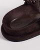 ASOS DESIGN ASOS DESIGN Filippa braided flip flop sandals with ball detail in chocolate suedette-Brown - 3