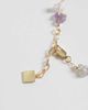 ASOS DESIGN ASOS DESIGN fine chain bracelet with multi-colored semi-precious chippings in gold tone - 3