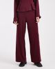 ASOS DESIGN ASOS DESIGN fine knit wide leg pants in dark cherry-Red - 2