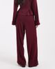 ASOS DESIGN ASOS DESIGN fine knit wide leg pants in dark cherry-Red - 4