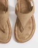 ASOS DESIGN ASOS DESIGN Finsbury toe post sandals with ankle strap in taupe-Neutral - 2