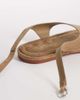 ASOS DESIGN ASOS DESIGN Finsbury toe post sandals with ankle strap in taupe-Neutral - 3
