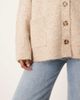 ASOS DESIGN ASOS DESIGN fisherman rib boyfriend cardigan in oatmeal-Neutral - 2