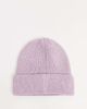 ASOS DESIGN ASOS DESIGN fisherman ribbed beanie hat in polyester in lilac - PURPLE - 2