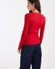 ASOS DESIGN ASOS DESIGN fitted rib knit longline cardigan in red - 2