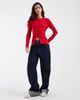 ASOS DESIGN ASOS DESIGN fitted rib knit longline cardigan in red - 3