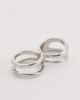 ASOS DESIGN ASOS DESIGN fixed double ring in silver tone - 1