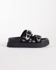 ASOS DESIGN ASOS DESIGN Flair boho studded sandals in black suedette - 3