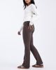 ASOS DESIGN ASOS DESIGN flare stretch jeans with button tab detailing in chocolate-Brown - 2