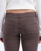 ASOS DESIGN ASOS DESIGN flare stretch jeans with button tab detailing in chocolate-Brown - 4
