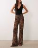 ASOS DESIGN ASOS DESIGN flared sheer mesh pants in leopard print-Multi - 1