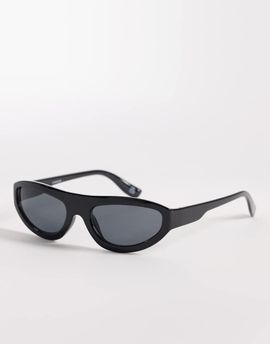 ASOS DESIGN ASOS DESIGN flatbrow sunglasses in black frame with smoke lens
