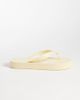 ASOS DESIGN ASOS DESIGN Flavio flip flops in buttermilk-Yellow - 2