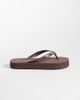 ASOS DESIGN ASOS DESIGN Flavio flip flops in chocolate-Brown - 2