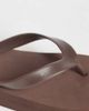 ASOS DESIGN ASOS DESIGN Flavio flip flops in chocolate-Brown - 3