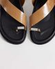 ASOS DESIGN ASOS DESIGN Fletcher footbed sandal with metal toe loop in camel-Green - 2