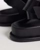 ASOS DESIGN ASOS DESIGN Fletcher footbed sandals with metal toe loop in black - 3