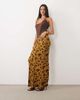 ASOS DESIGN ASOS DESIGN flocked mesh low rise maxi skirt in floral - part of a set-Green - 1