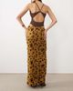ASOS DESIGN ASOS DESIGN flocked mesh low rise maxi skirt in floral - part of a set-Green - 4