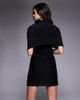 ASOS DESIGN ASOS DESIGN flocked polka dots cape mini dress in black - 2